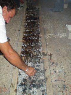 the typical "arrustuta di li sardi" of them "directly from the event live during the festival of sardines selinunte
